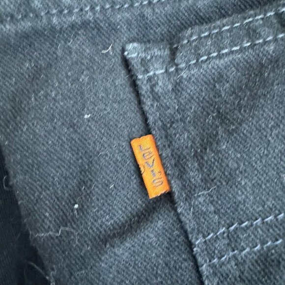 Vintage Black Denim Orange tab  Men's Jeans 38" X 34" - Picture 6 of 8